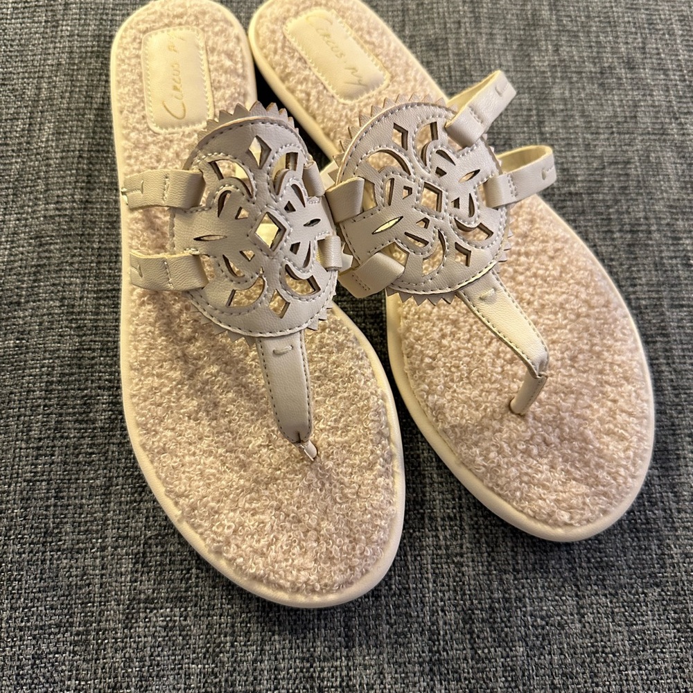 “NEW” Circus by Sam Edelman - Cream Sandals with Cutout Design
